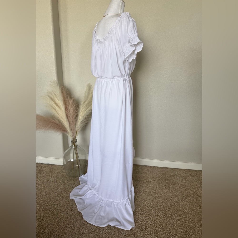 Beautiful Bridal White Hi-low maxi dress